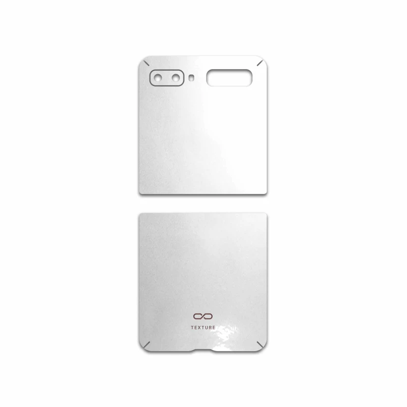 برچسب پوششی ماهوت مدل Metallic-White مناسب برای گوشی موبایل سامسونگ Galaxy Z Flip