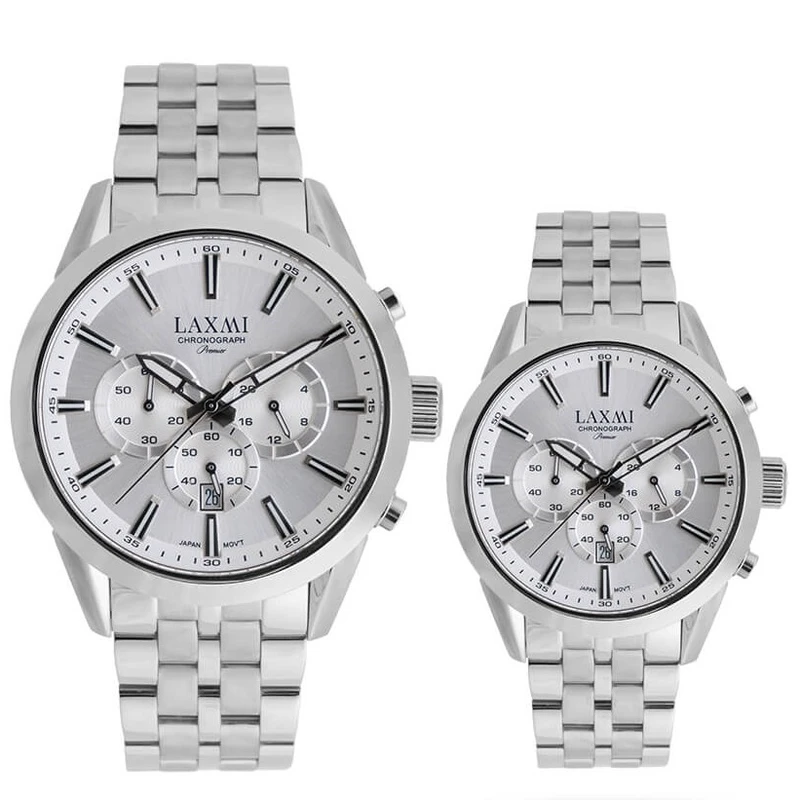 ست ساعت مچی عقربه ای زنانه و مردانه لاکسمی مدل 8543-5