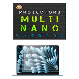 Multi Nano X-S2N Model Transparent Screen Protector For Apple MacBook Air 13 M4 13.6 Inch 2025 Laptop Pack Of 2