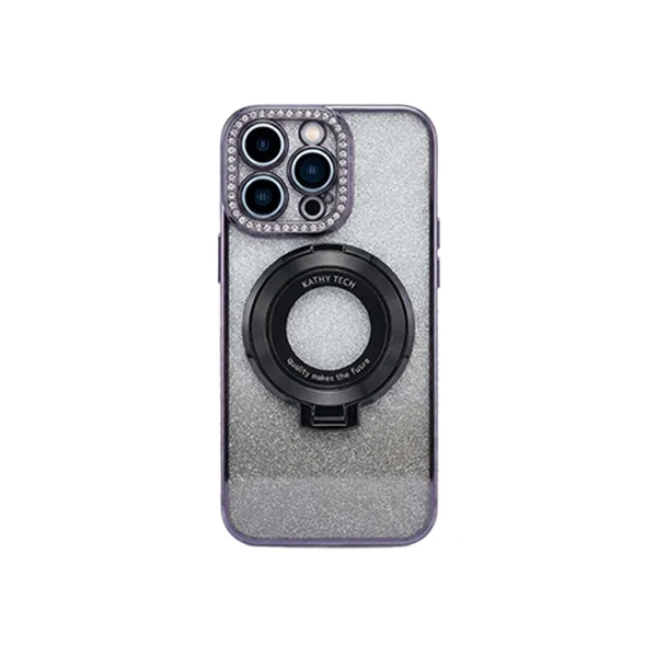 کاور طرح دور نگین مگسیفیت استندشو مناسب برای گوشی موبایل اپل مدل iPhone 15 Pro Max