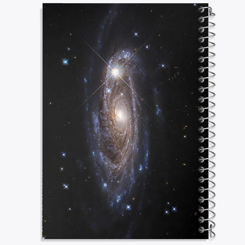 دفتر مشق 100 برگ خندالو طرح کهکشان و سیاره ها کد 25376