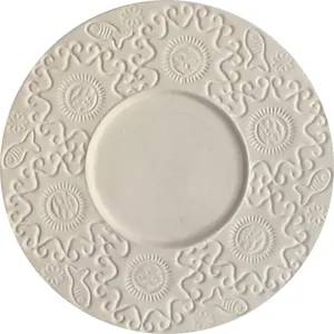 قاب آینه سرامیکی خام طرح ماهی کد S3003