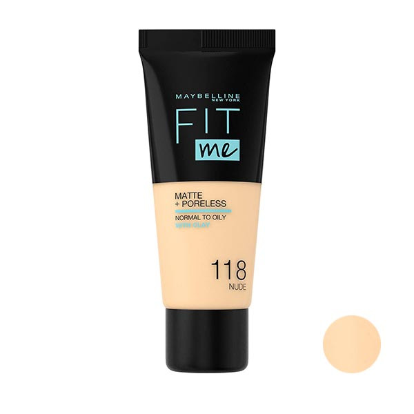 کرم پودر میبلین مدل Fit Me شماره 118 حجم 30 میلی لیتر کرم پودر میبلین مدل Fit Me شماره 118 حجم 30 میلی لیتر
