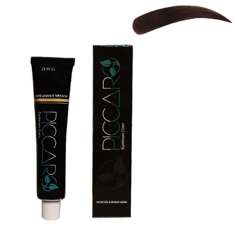 رنگ ابرو پیکارو شماره 4 حجم 15 میلی لیتر رنگ قهوه ای تیره