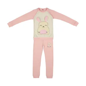 ست سویشرت و شلوار دخترانه  مادر مدل خرس کوچولو