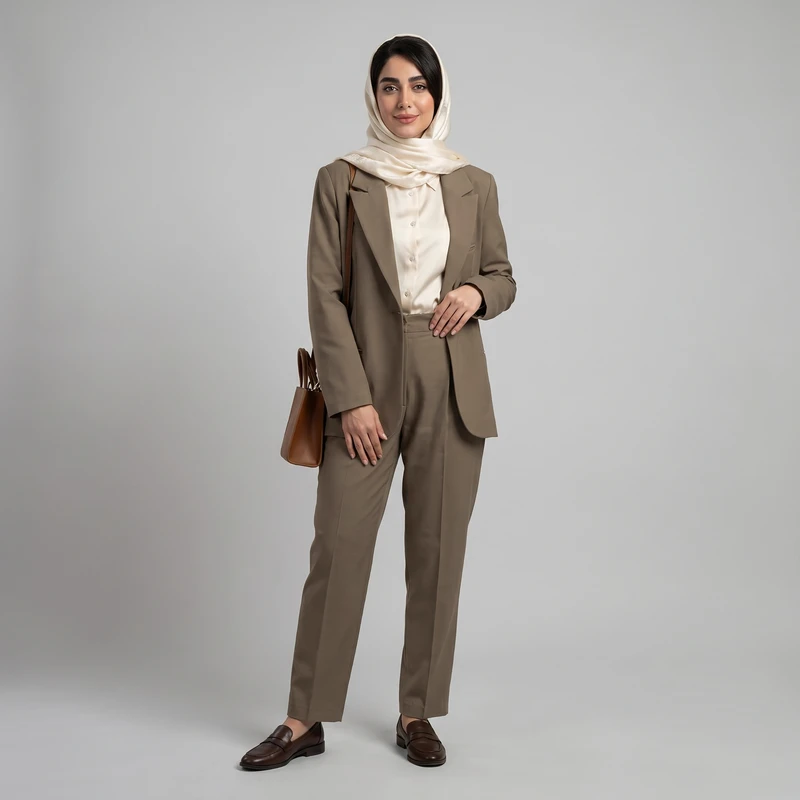ست کت و شلوار رسمی زنانه زاگرس پوش مدل 101056236