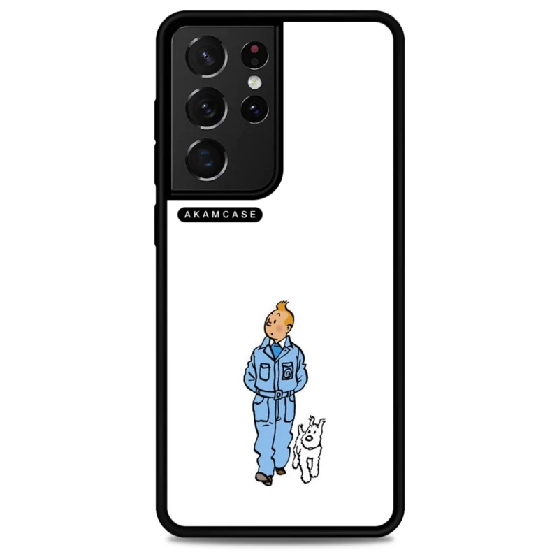 کاور آکام مدل AMC-WSGS21U-TINTIN-13 مناسب برای گوشی موبایل سامسونگ Galaxy S21 Ultra