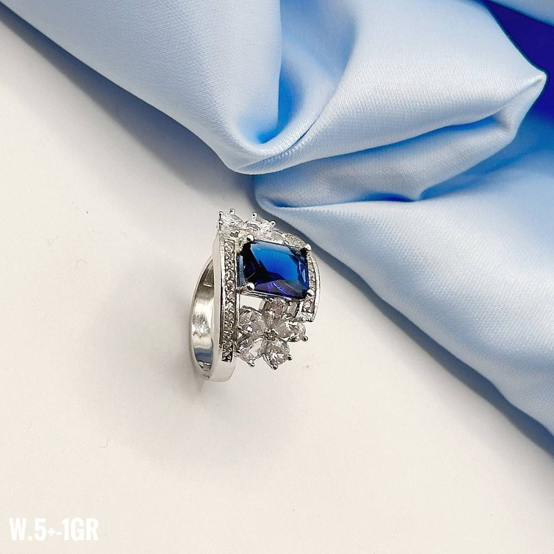 انگشتر نقره زنانه مدل فاضل 075