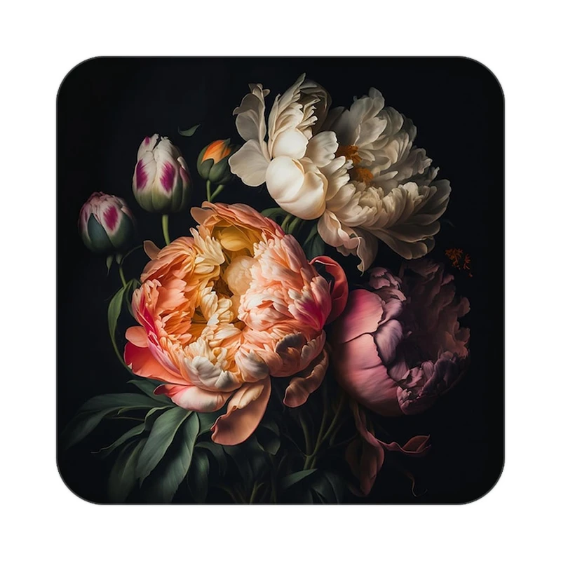 زیر لیوانی کاکتی طرح گل مدل mp18249