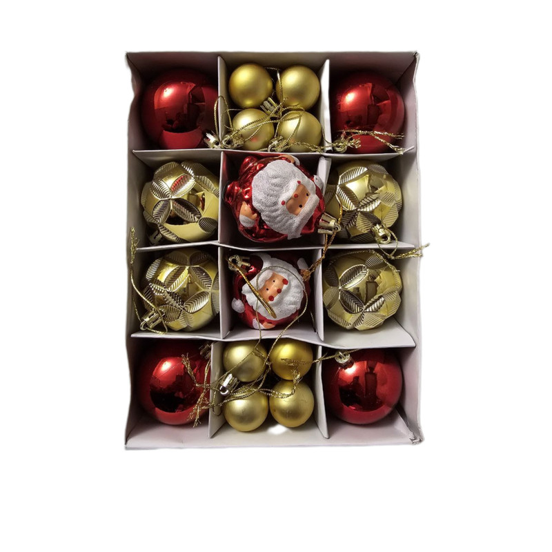 آویز تزیینی درخت کریسمس مدل gh26000 مجموعه 26 عددی