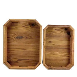 سینی مدل چوبی کد SN13S مجموعه 2 عددی