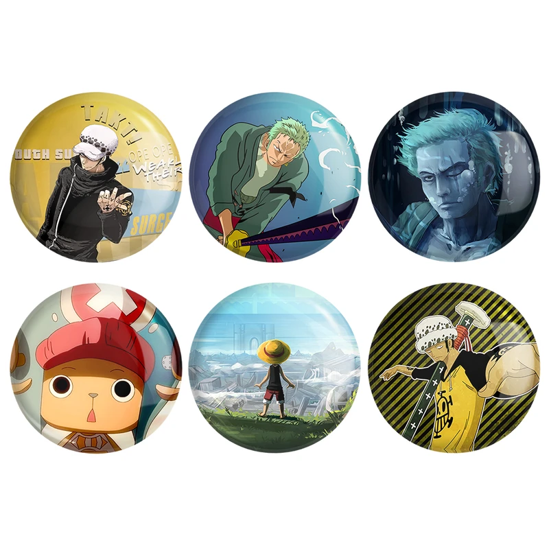 مگنت خندالو طرح انیمه وان پیس One Piece کد 941A مجموعه 6 عددی