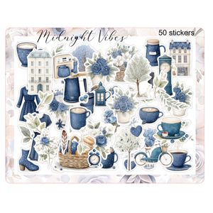 برچسب مدل Midnight Vibes بسته 50 عددی