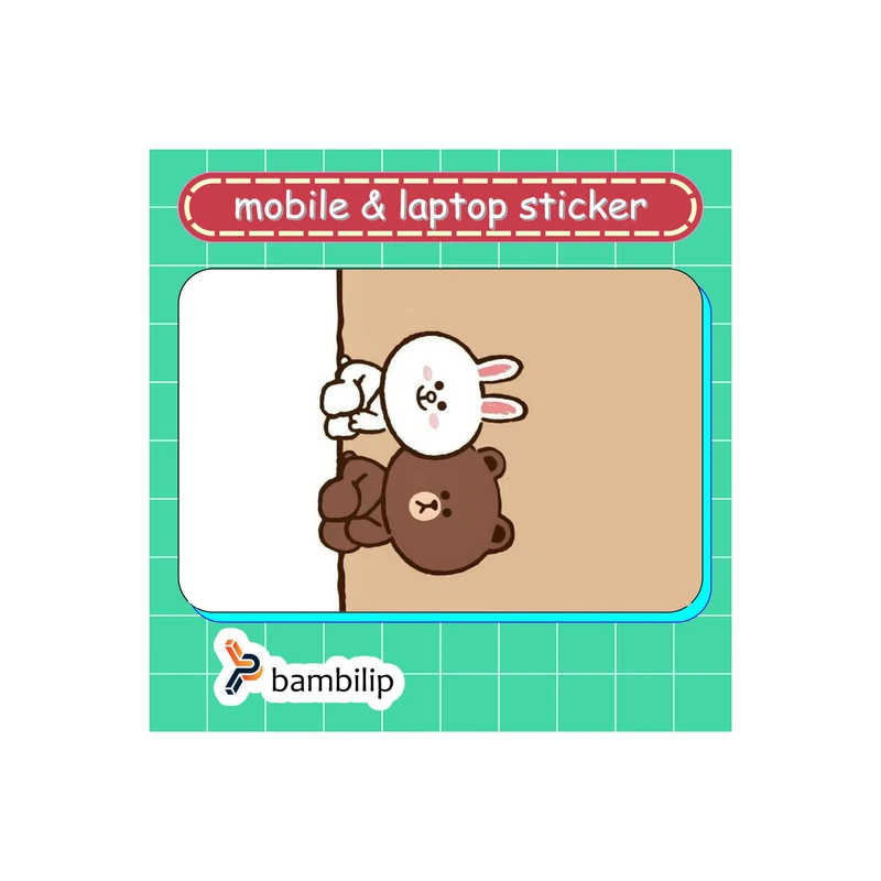 استیکر بامبیلیپ مدل کارت عابر طرح خرس و خرگوش کد 8419037
