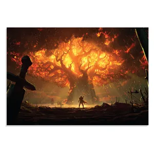 تابلو شاسی طرح Gaming بازی دنیای وارکرفت جنگ برای ازراث مدل NV0958
