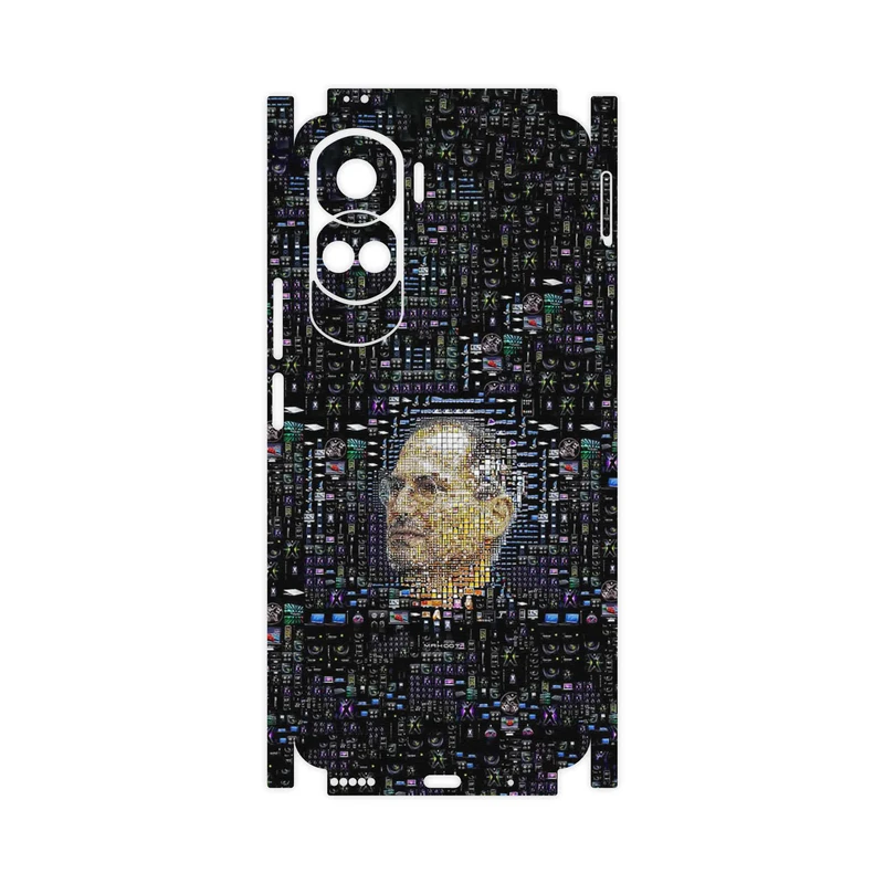برچسب پوششی ماهوت مدل Collage of Steve Jobs 2-FullSkin مناسب برای گوشی موبایل آنر 90 Lite