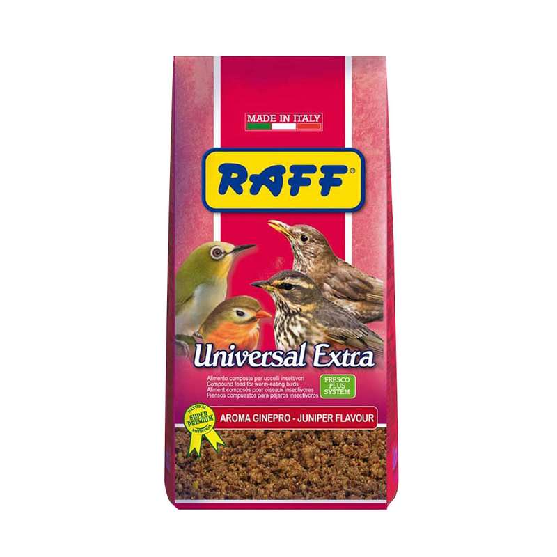غذای خشک مرغ مینا راف مدل universal extera وزن 1 کیلوگرم