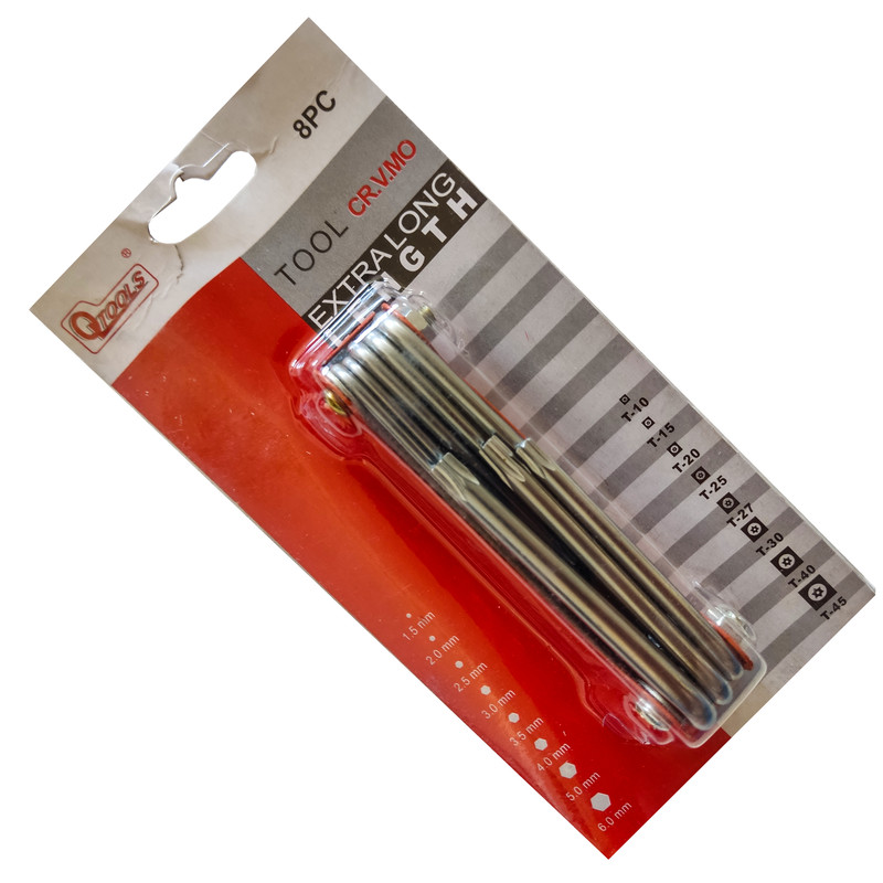 آچار آلن ستاره ای اکسترال  مدل 3927 مجموعه 8 عددی