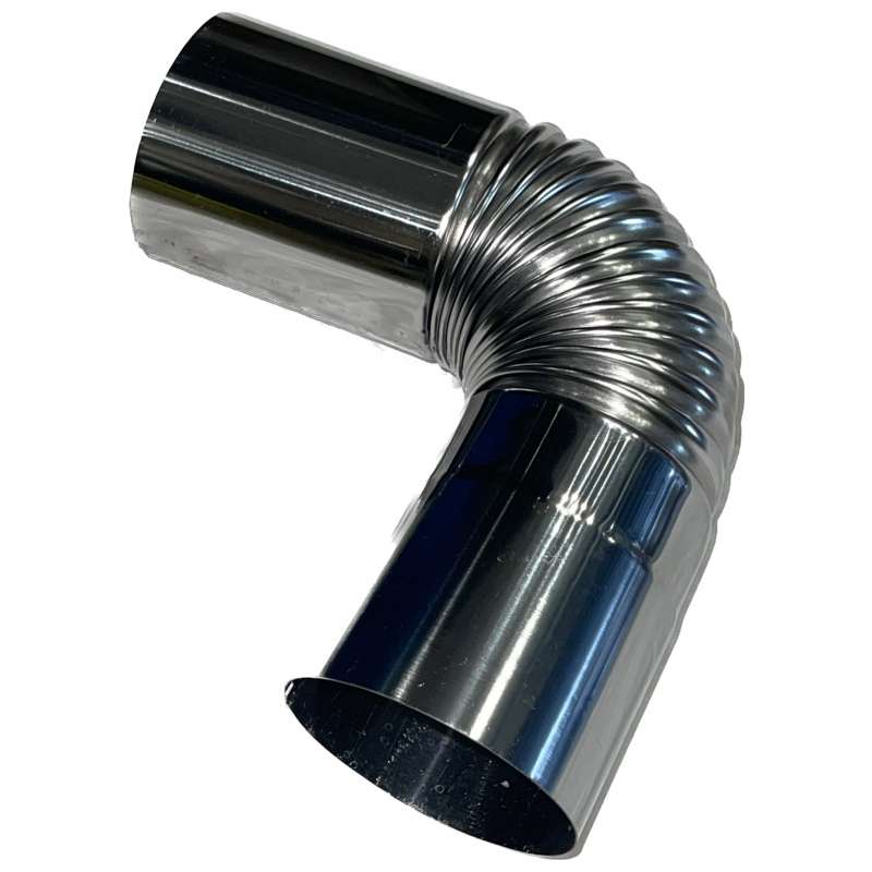 زانویی دودکش مدل استیل D6