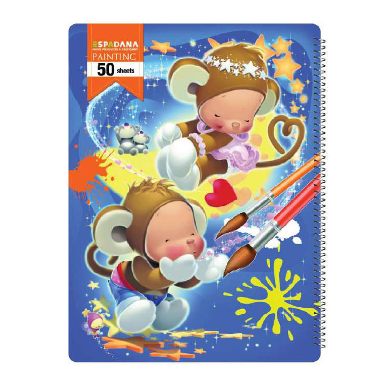 دفتر نقاشی 50 برگ اسپادانا کد 5010 مجموعه 12 عددی