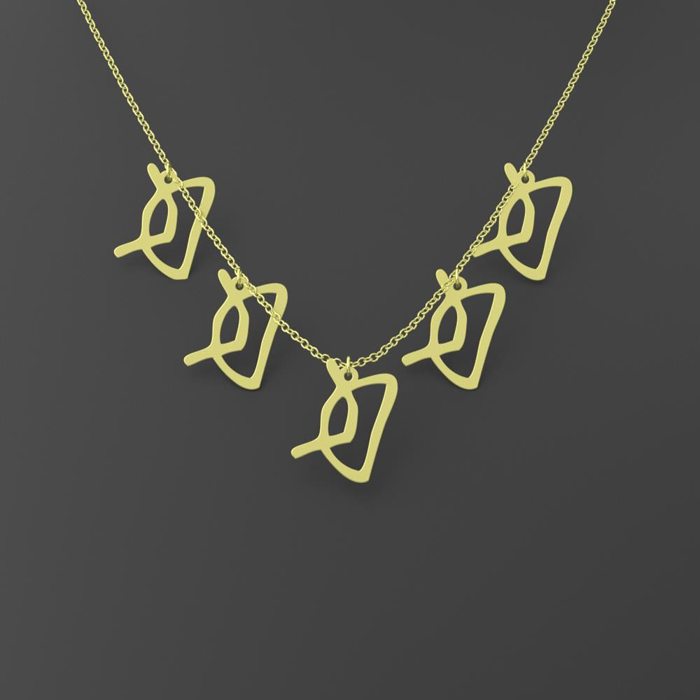 گردنبند طلا 18 عیار زنانه مدوپد مدل هندسی کد RNA16109 گردنبند طلا 18 عیار زنانه مدوپد مدل هندسی کد RNA16109