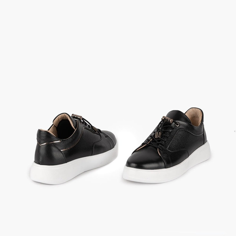 کفش روزمره زنانه چرم باربارا مدل 0190