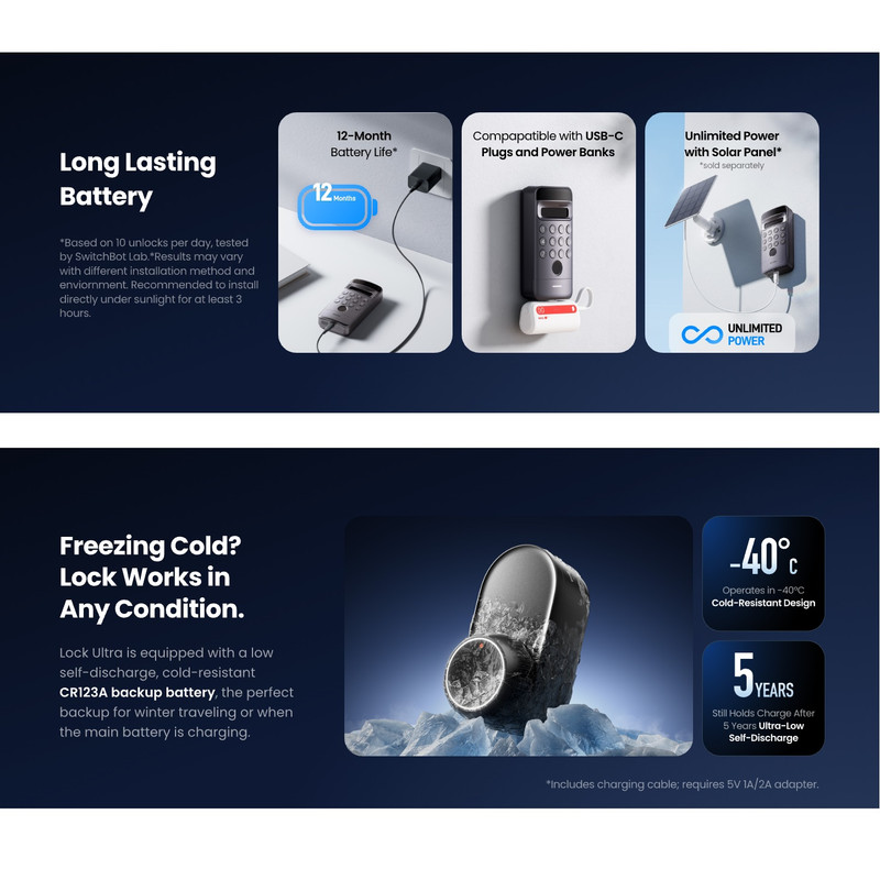 قفل هوشمند سوییچ بات مدل Lock Ultra سایز 40 میلی متر به همراه هاب و دوربین 