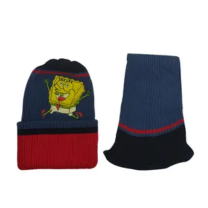 ست کلاه و شال گردن بافتنی بچگانه کد 8970