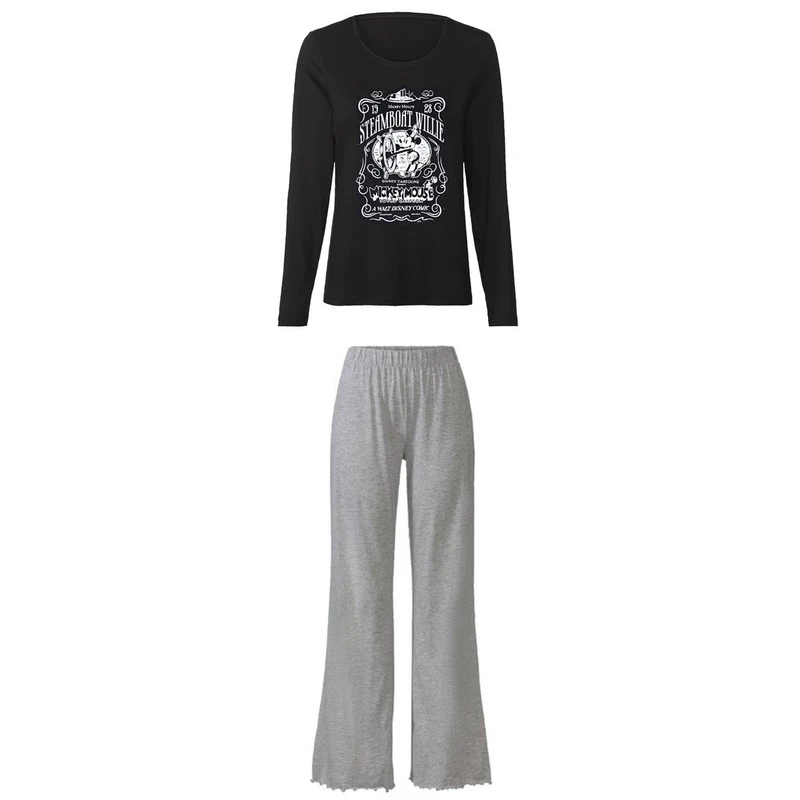 ست تی شرت آستین بلند و شلوار راحتی زنانه دیزنی مدل sh2025