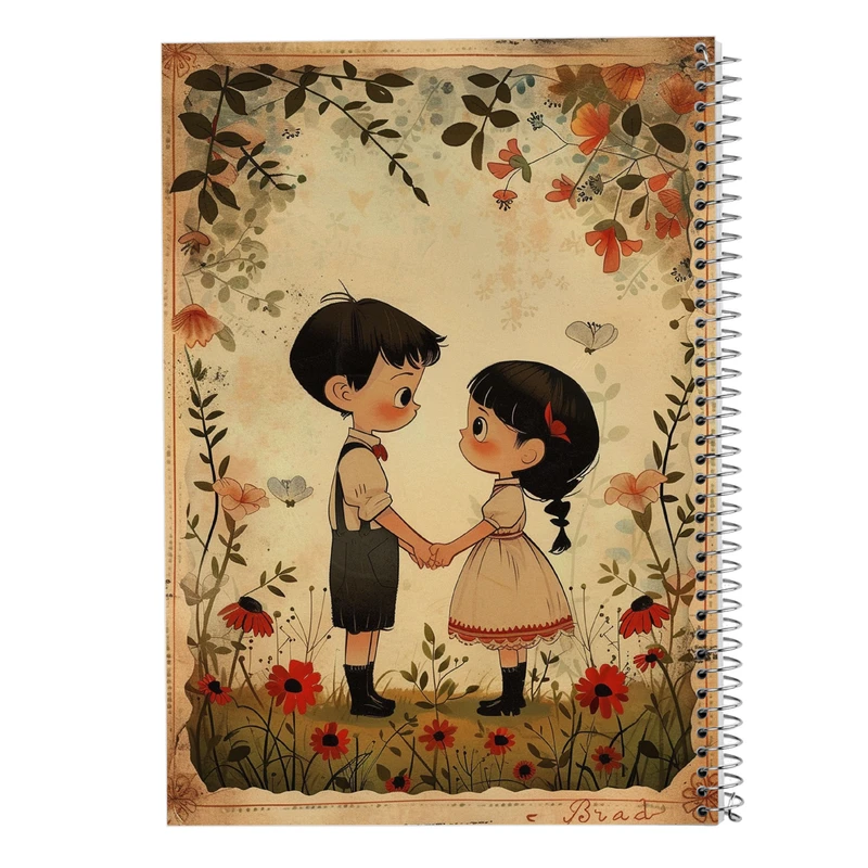 دفتر مشق 50 برگ مدوپد مدل دخترانه کد DF15726