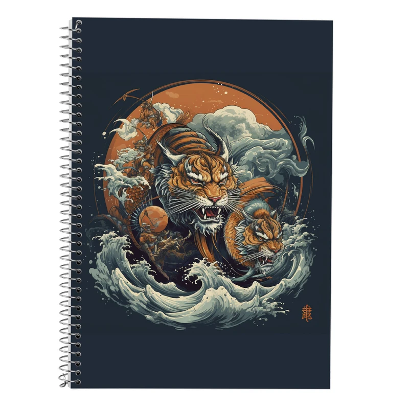 دفتر زبان 50 برگ مدوپد مدل سه خط طرح Vindland Saga کد DF3218