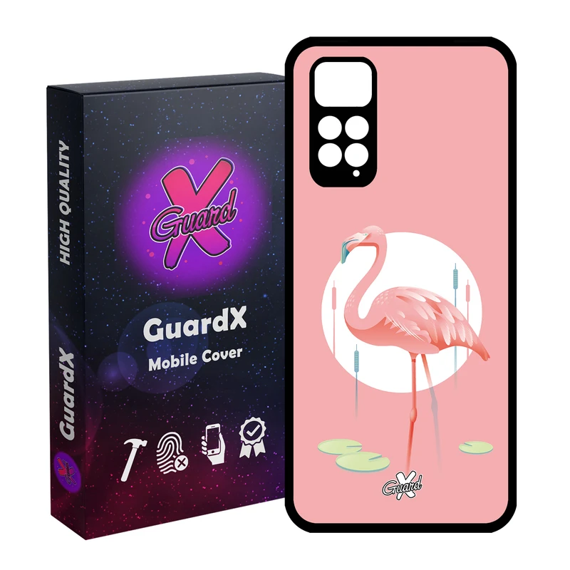کاور گارد ایکس طرح Flamingo مدل Glass10084 مناسب برای گوشی موبایل شیائومی Redmi Note 11S/ Note 11 4G