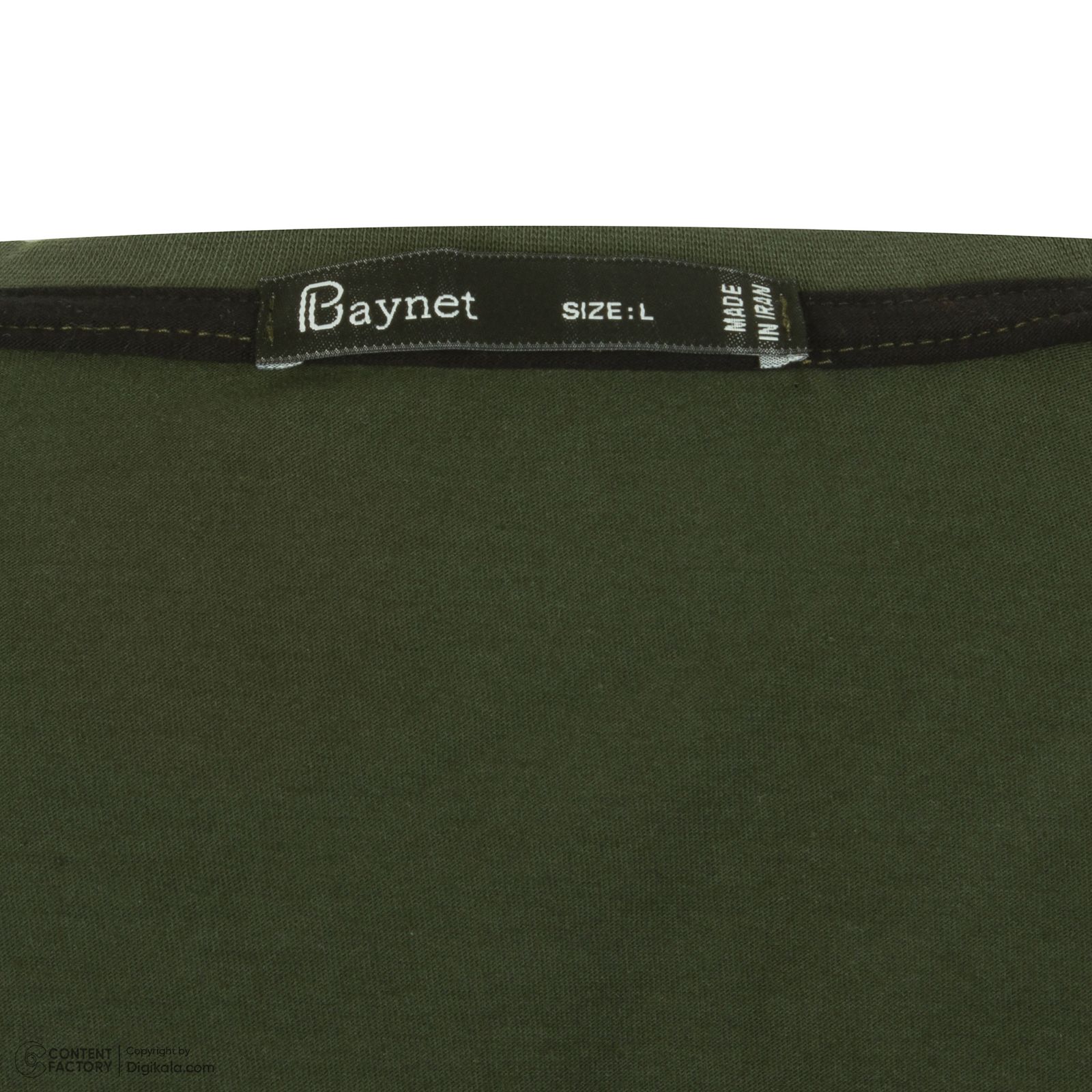 تی شرت لانگ  آستین کوتاه مردانه باینت مدل 761-3 رنگ سبز -  - 7