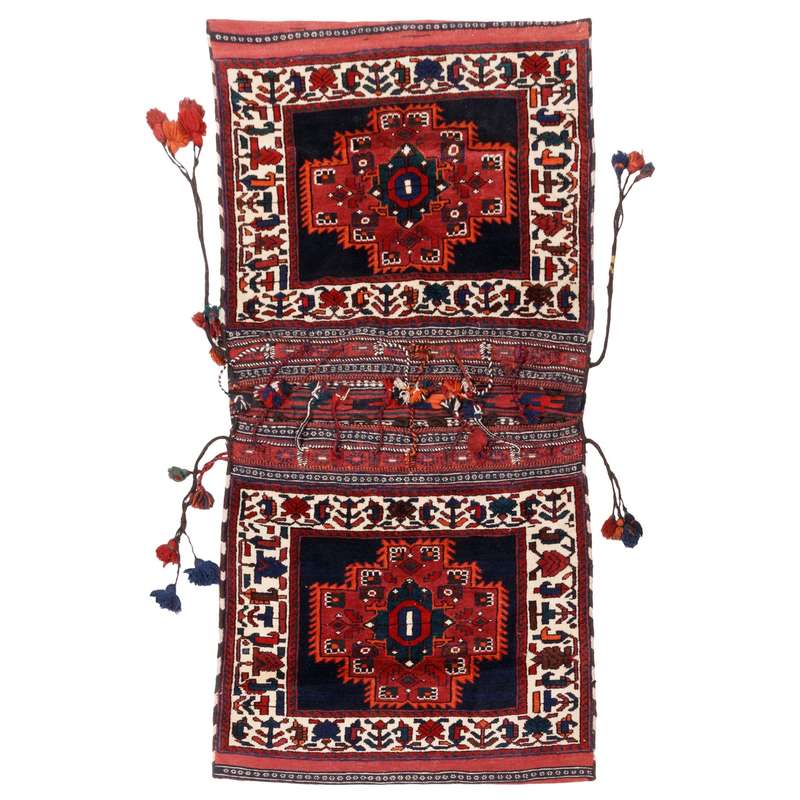 خورجین قدیمی دستباف ذرع و نیم سی پرشیا کد 187414