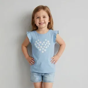 بلوز آستین تا روی شانه یقه گرد دخترانه لوپیلو مدل 148