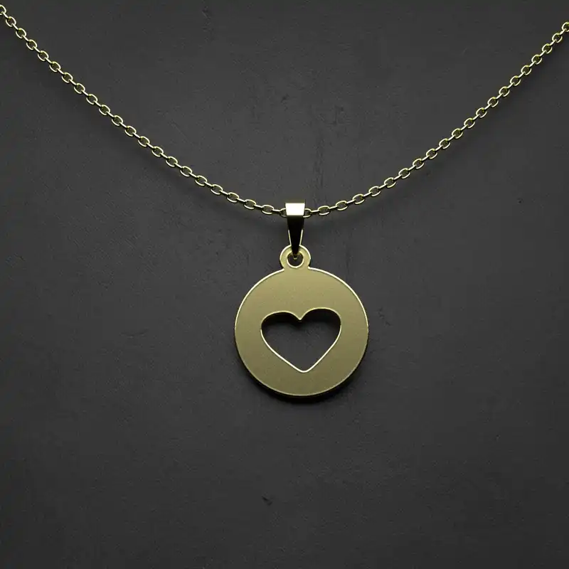 گردنبند طلا 18 عیار زنانه مدوپد مدل هندسی کد CA10103