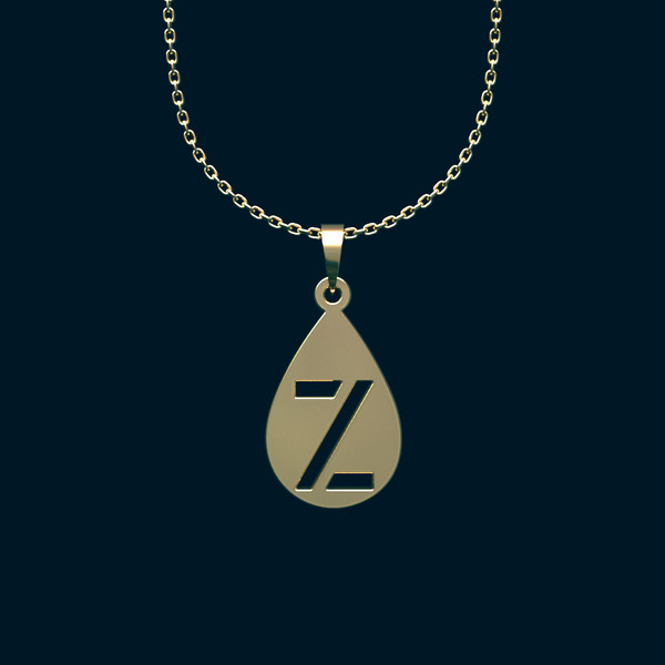 گردنبند طلا 18 عیار زنانه مدوپد مدل حرف z کد SS2-1-1246