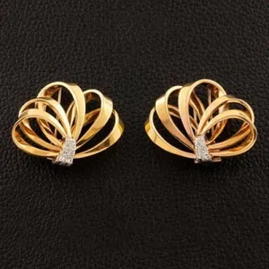  گوشواره طلا 18 عیار زنانه قیراط کد GH596