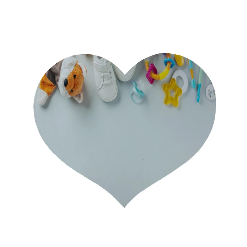  پادری مدل قلب طرح کودکانه کد 8093 سایز 90 × 90 سانتی متر