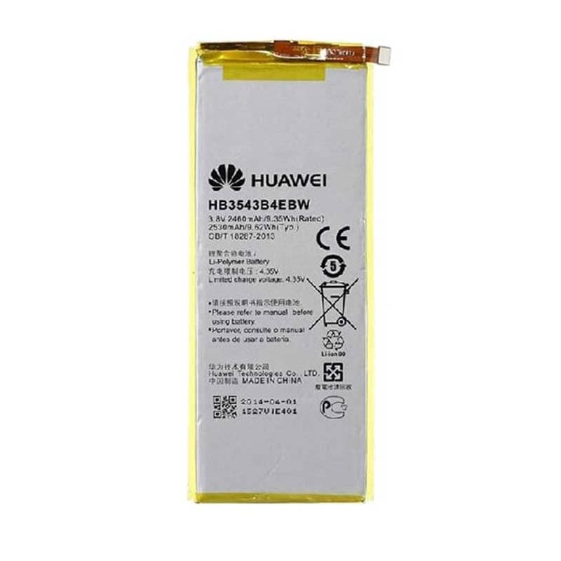 باتری موبایل هوآوی مدل HB3543B4EBW ظرفیت 2460 میلی آمپر ساعت مناسب برای گوشی موبایل هوآویP7