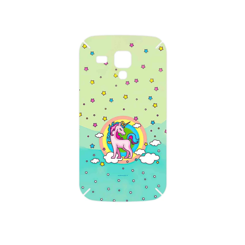 برچسب پوششی ماهوت مدل Rainbow unicorn adventure مناسب برای گوشی موبایل سامسونگ Galaxy S Duos GT S7562