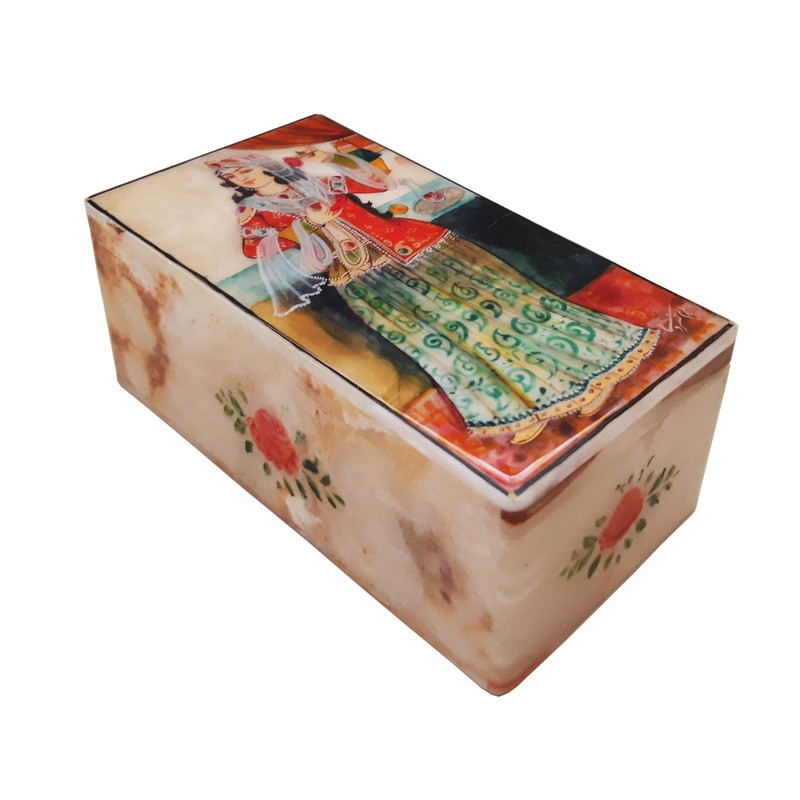 جعبه سنگ مرمر طرح قاجار مدل EG0039