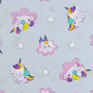 پارچه ملحفه مدل عروسکی یونیکورن کد 110
