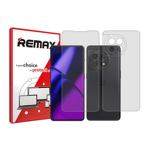 Remax transparent screen protector Anti Shock model suitable for OnePlus 11 mobile phone along with the back of the phone