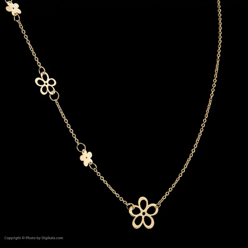 گردنبند طلا 18 عیار زنانه مایا ماهک مدل MM1174 طرح شکوفه سیب