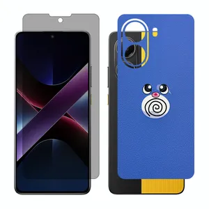 Glass Together model privacy screen protector suitable for Xiaomi Poco X7 Pro mobile phone with back cover sticker