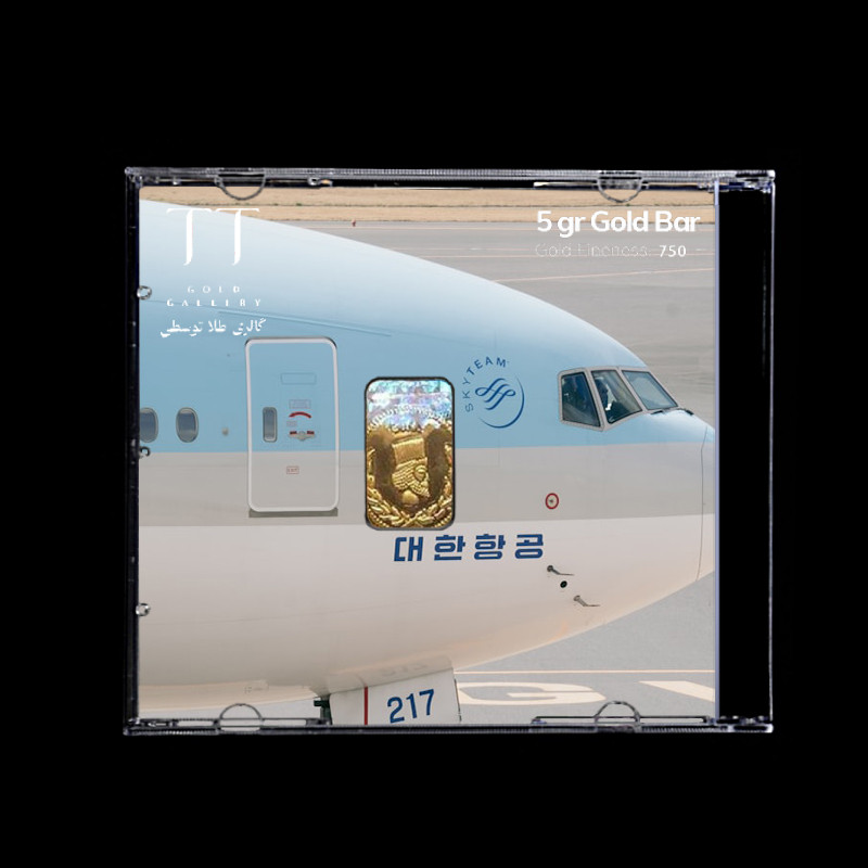 شمش طلا 18 عیار گالری طلا توسطی مدل D53D51