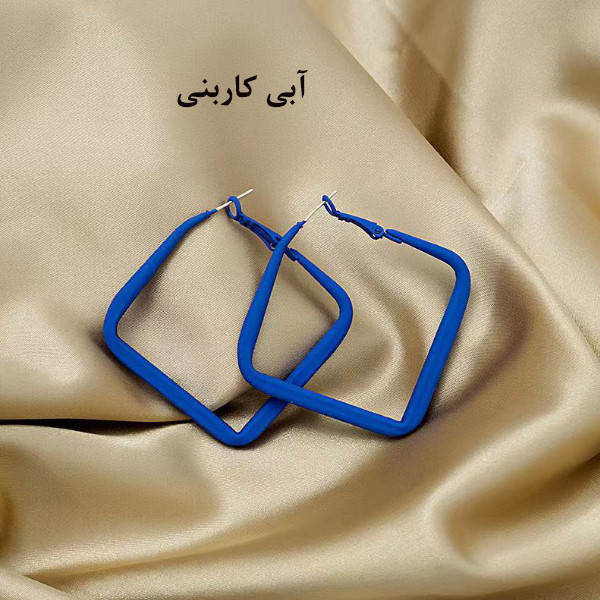 گوشواره دخترانه مدل مربعی بسته 2 عددی