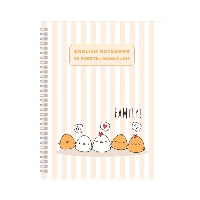 دفتر زبان 60 برگ پانداک کد 003