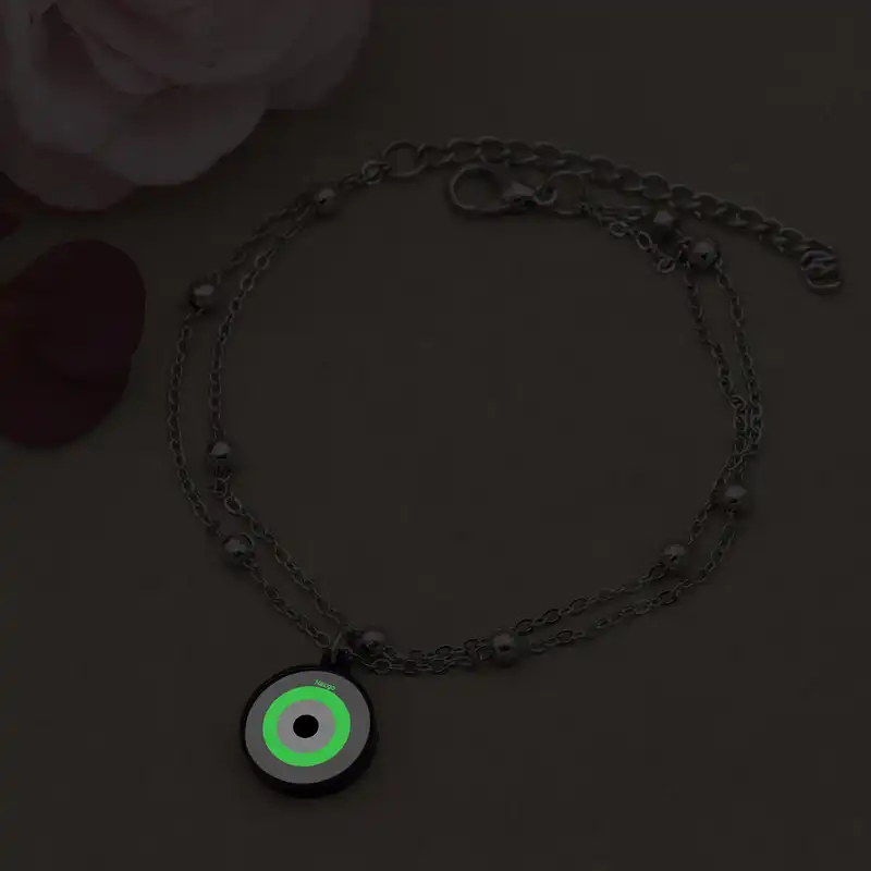 پابند زنانه ناکسیگو مدل شب تاب طرح چشم نظر کد LB7439